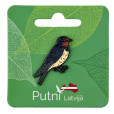 Metal Pin Badge Barn Swallow
